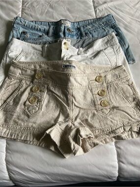 Bundle of 3 pair shorts. EXPRESS, American Eagle, Heritage 1981